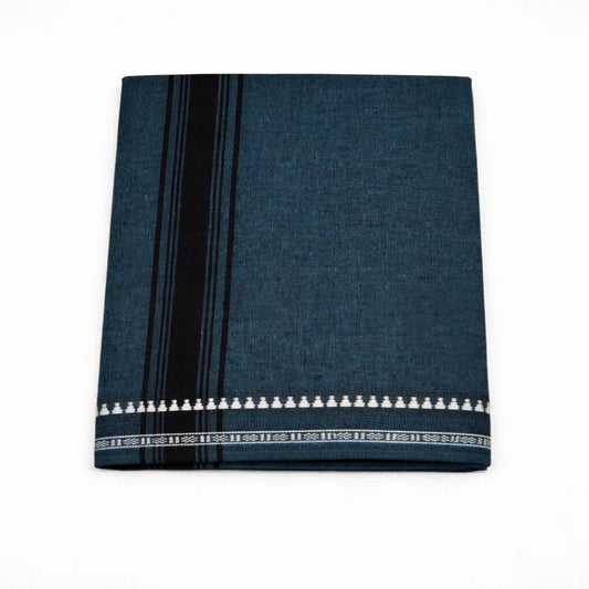 Plain kaavi mundu in different colors, traditional Kerala handloom wear by Ramachandra Kuthampully Handlooms.