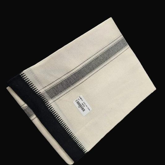 Kadhi Creame Colour Mundu 11066 / Ramachandra Handlooms