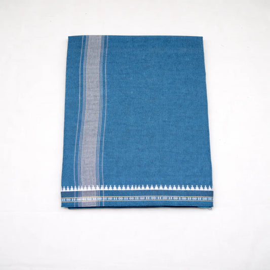 Plain kaavi mundu in different colors, traditional Kerala handloom wear by Ramachandra Kuthampully Handlooms.