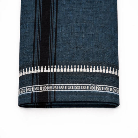 Plain kaavi mundu in different colors, traditional Kerala handloom wear by Ramachandra Kuthampully Handlooms.