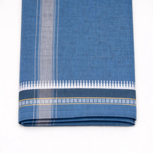 Plain kaavi mundu in different colors, traditional Kerala handloom wear by Ramachandra Kuthampully Handlooms.