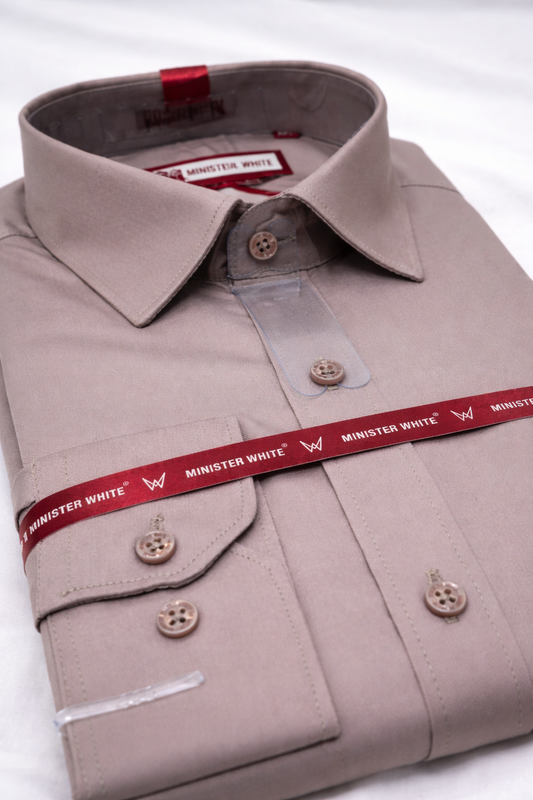 HS Linen Shirt – Taupe | Ramachandra Kuthampully Handlooms