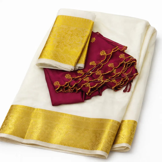 Dawani by Ramendra Kuthampully handloom cotton saree