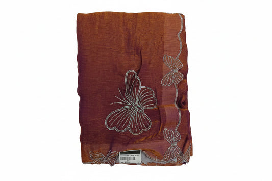 Butterfly fancy saree with elegant flowy design by Ramachandra Kuthampully Handlooms.