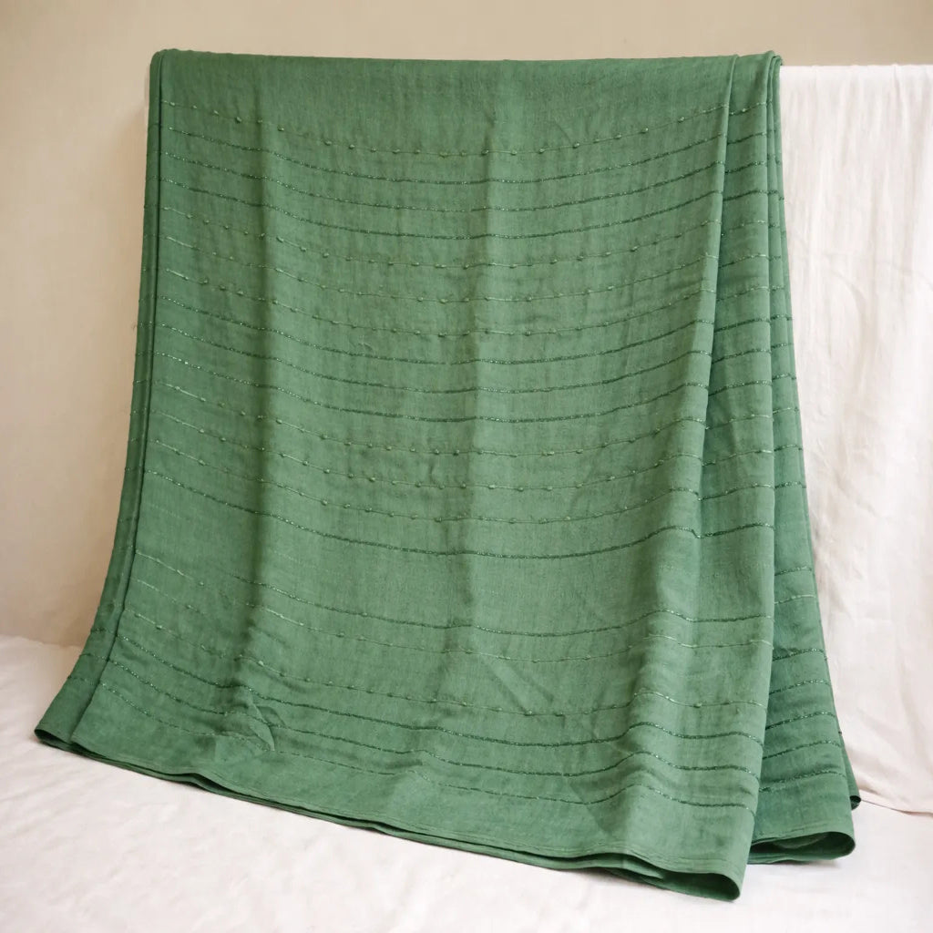 Vijithra Green Silk Saree – Authentic Kuthampully Handloom by Ramachandra