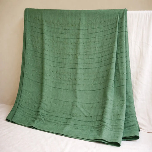 Vijithra Green Silk Saree – Authentic Kuthampully Handloom by Ramachandra