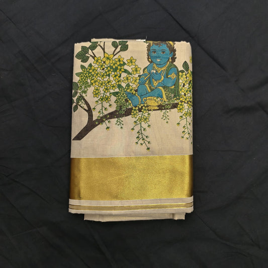 Tissue Kani Konna Set Saree/ Ramachandra Handlooms