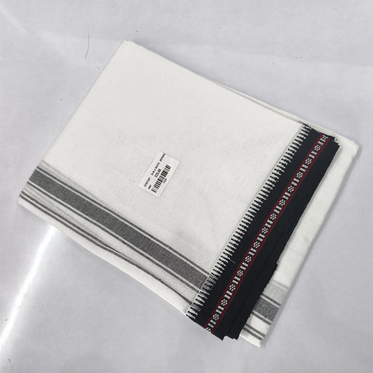 Single White Mundu  11067/ Ramachandra Handlooms