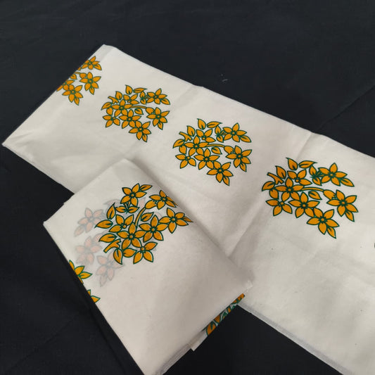 Kannikonna Print Set Mund| Ramachadra Handlooms Rh4227