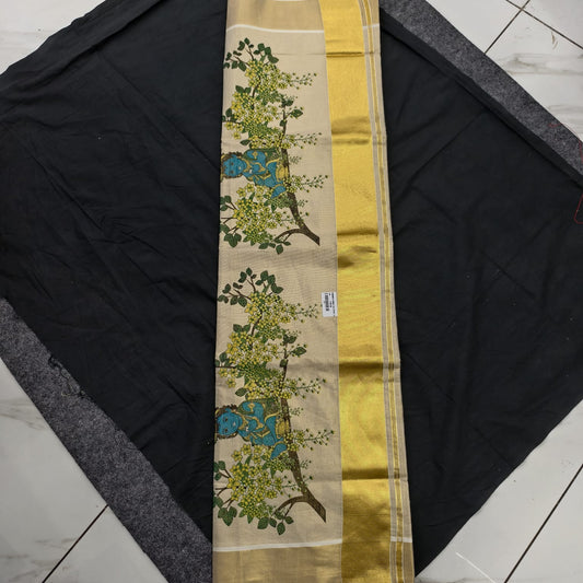 Tissue Kani Konna Set Saree/ Ramachandra Handlooms