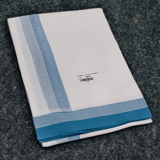 Single White  Mundu 5757/Ramachandra Handlooms