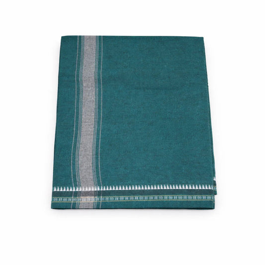 Plain kaavi mundu in different colors, traditional Kerala handloom wear by Ramachandra Kuthampully Handlooms.