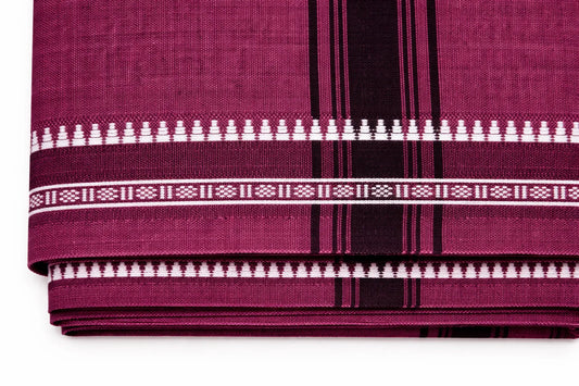 Kaavi Mundu – Plain Design (Available in Different Colors) | Ramachandra Kuthampully Handlooms