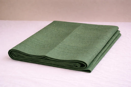 Vijithra Green Silk Saree – Authentic Kuthampully Handloom by Ramachandra Handlooms