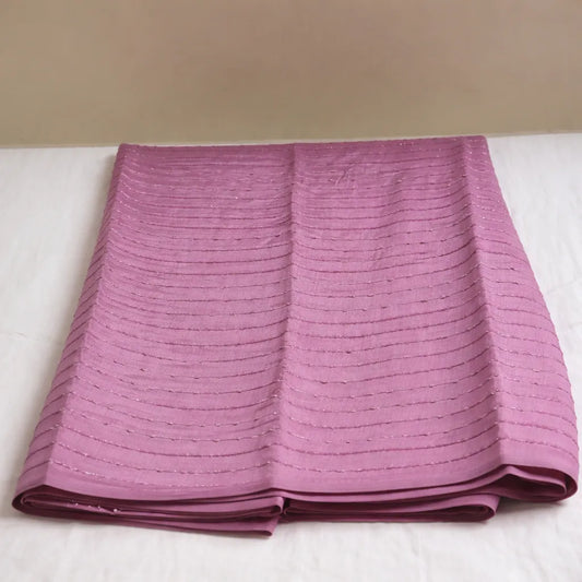 Onion peel pink Vijithra silk handloom saree by Ramachandra Kuthampully Handlooms