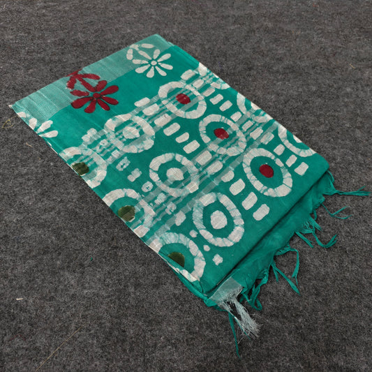 Batik Cotton Saree | RAMACHANDRA KUTHAMPULLY HANDLOOMS