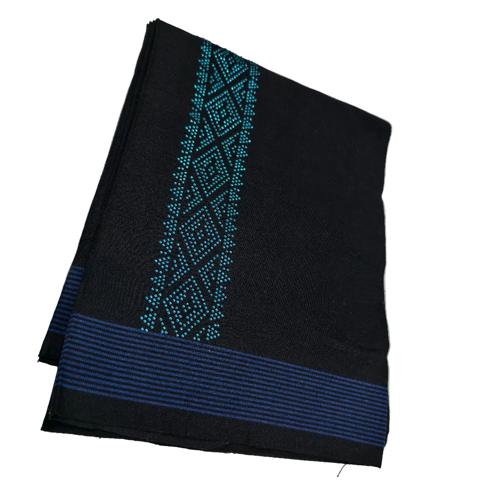 Kavi dhothi with colour dot detailing, traditional Kerala handloom by Ramachandra Kuthampully Handlooms.