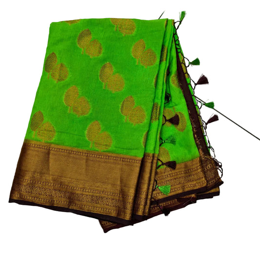 Linen cottonSaree | Ramachandra Kuthampully Handlooms