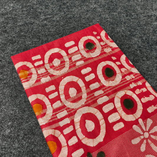 Batik Cotton Saree | RAMACHANDRA KUTHAMPULLY HANDLOOMS