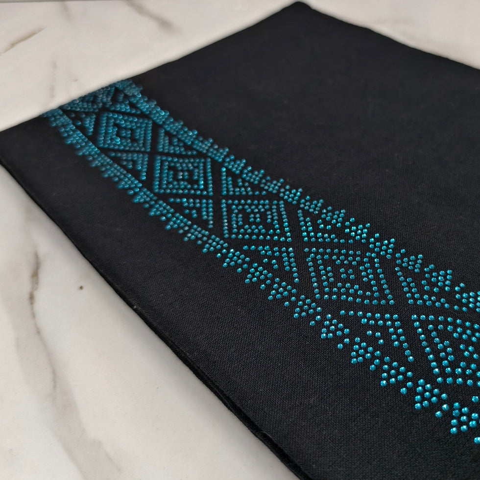 Kavi dhothi with colour dot detailing, traditional Kerala handloom by Ramachandra Kuthampully Handlooms.