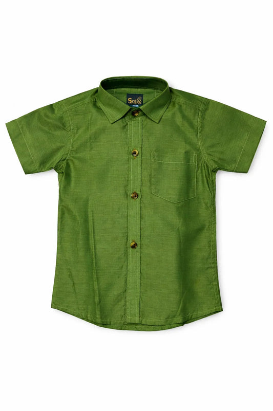Designed kids cotton shirt with stylish prints